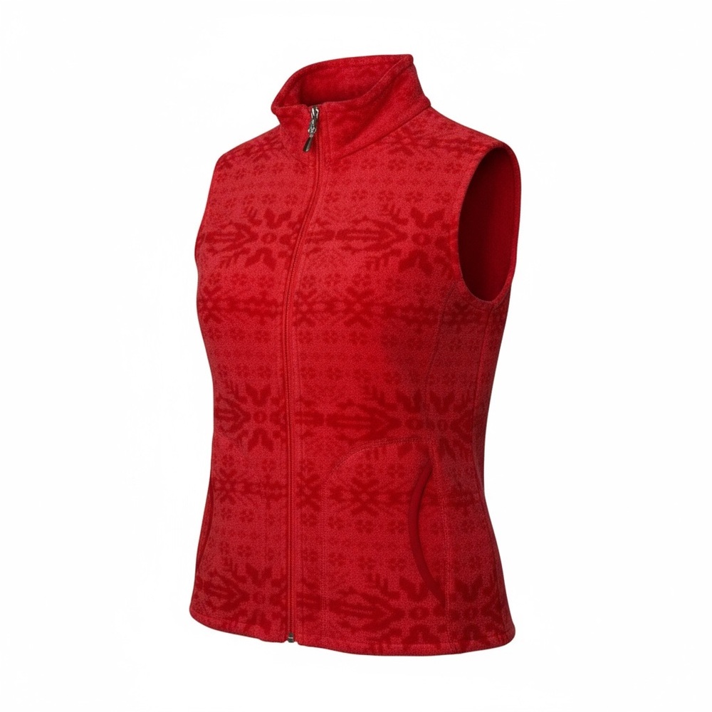 Woolrich Vibrant Red‎ Zip-Up Fleece Vest